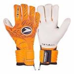 Luvas de Goleiro Poker Pro Champion 8 Extended - Adulto LARANJA/PRETO