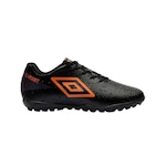 Chuteira Society Umbro Adamant Jr - Infantil PRETO/LARANJA