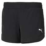 Shorts Puma W Active Woven 4 - Feminino PRETO