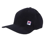 Boné Aba Curva Fila Icon - Strapback - Adulto PRETO