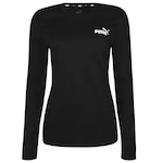 Camiseta Puma Manga Longa Essential - Feminina PRETO