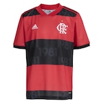 Camisa 1 do Flamengo Of 2021 adidas - Masculina VERMELHO