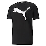 Camiseta Puma Active Big Logo - Masculina PRETO/BRANCO