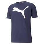 Camiseta Puma Active Big Logo - Masculina AZUL ESC/BRANCO