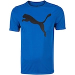 Camiseta Puma Active Big Logo - Masculina AZUL ESCURO