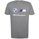 Camiseta Puma Bmw mms Essentials Logo - Masculina CINZA