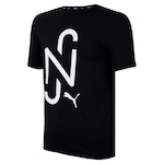 Camiseta Puma Neymar Jr Goal Casuals - Masculina PRETO/BRANCO