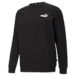 Blusão de Moletom Puma M Essentials Small Logo - Masculino PRETO/BRANCO