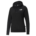 Blusão de Moletom Puma Essential Small Logo - Feminino PRETO/BRANCO