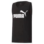 Camiseta Regata Puma Essentials - Masculina PRETO/BRANCO