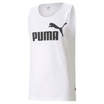 Camiseta Regata Puma Essentials - Masculina BRANCO/PRETO