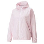 Jaqueta com Capuz Puma Corta Vento W Essentials Solid - Feminina ROSA CLA/BRANCO