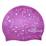 Touca de Natação Speedo Kidsplash - Infantil ROSA/BRANCO