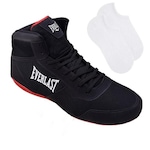 Tênis Everlast Force 2 - Masculino + Par de Meia PRETO/VERMELHO