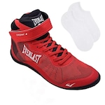 Tênis Everlast Forceknit 4 - Adulto + Par de Meia Vermelho/Preto