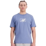 Camiseta New Balance Essentials Logo - Masculina AZUL