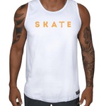 Camiseta Regata WSS Brasil Skate Key Prime - Masculina BRANCO