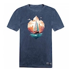 Camiseta WSS Brasil Estonada City Sail Horizon Prime - Masculina AZUL