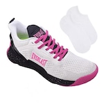 Kit Tênis Everlast Climber Pro + Par de Meia - Feminino BRANCO/ROSA