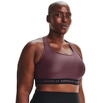 Top Fitness Plus Size Under Armour Crossback Mid - Feminino ROXO