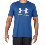 Camiseta Under Armour Sportstyle Logo - Masculina AZUL/BRANCO