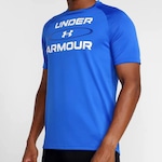 Camiseta Under Armour Tech 2.0 Wm Gp Ss Brz - Masculina AZUL/BRANCO