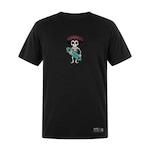 Camiseta Plus Size WSS Brasil Skull Skate Prime - Masculina PRETO