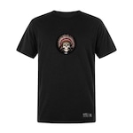 Camiseta Plus Size WSS Brasil Cocar Skull Prime - Masculina PRETO