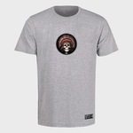 Camiseta Plus Size WSS Brasil Cocar Skull Prime - Masculina CINZA