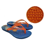 Chinelo Infantil Space Jam II Pop It Grendene Kids AZUL/LARANJA