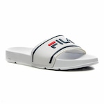 Chinelo Slide Fila Drifter Stripes - Masculino BRANCO/AZUL