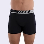 Cueca Boxer Lupo Microfibra Cós com Chanfro - Adulto PRETO