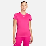 Camiseta Feminina Nike Manga Curta Dri-fit One Classic ROSA/BRANCO