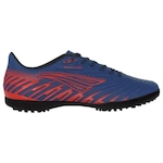 Chuteira Society Penalty Bravo Y-3 - Adulto AZUL ESC/VERMELHO