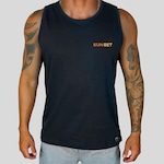 Camiseta Regata WSS Brasil Sunset Back Prime - Masculina PRETO