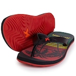 Chinelo Kenner Summer Reggae - Masculino PRETO/VERMELHO