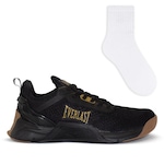 Tênis Everlast Climber Pro + 1 Par de Meias Color Sports Bc - Unissex PRETO/OURO