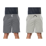 Bermuda Elite Comfort - 2 Unidades - Masculina CINZA CLA/CINZA