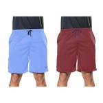 Kit Bermudas Elite Comfort - Masculina - 2 Unidades AZUL/VERMELHO