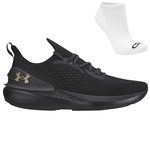 Kit Tênis Under Armour Charged Quicker + Meia - Unissex PRETO