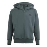 Jaqueta de Moletom com Capuz adidas Z.N.E. Full-Zip - Infantil CINZA