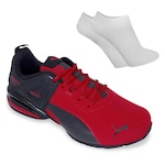 Tênis Puma Haste Sl + 1 Par de Meias - Masculino Vermelho/Preto