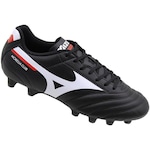 Chuteira de Campo Mizuno Morelia Club MD Adulto PRETO/BRANCO