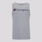 Camiseta Regata Champion Muscle Script Logo - Masculino CINZA