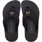 Chinelo de Dedo Kenner Kivah Line - Masculino PRETO