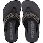 Chinelo de Dedo Kenner Kivah Full Force - Masculino PRETO/CINZA