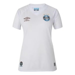 Camisa 2 do Grêmio 2023 Torcedora Umbro - Feminina BRANCO/MARROM