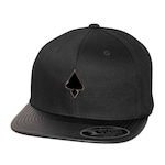 Boné Aba Reta Mcd Fitão - Strapback  - Adulto PRETO