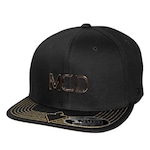 Boné Aba Reta Mcd Fitão - Strapback  - Adulto PRETO