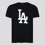 Camiseta New Era mlb Los Angeles Dodgers Essentials - Masculina PRETO